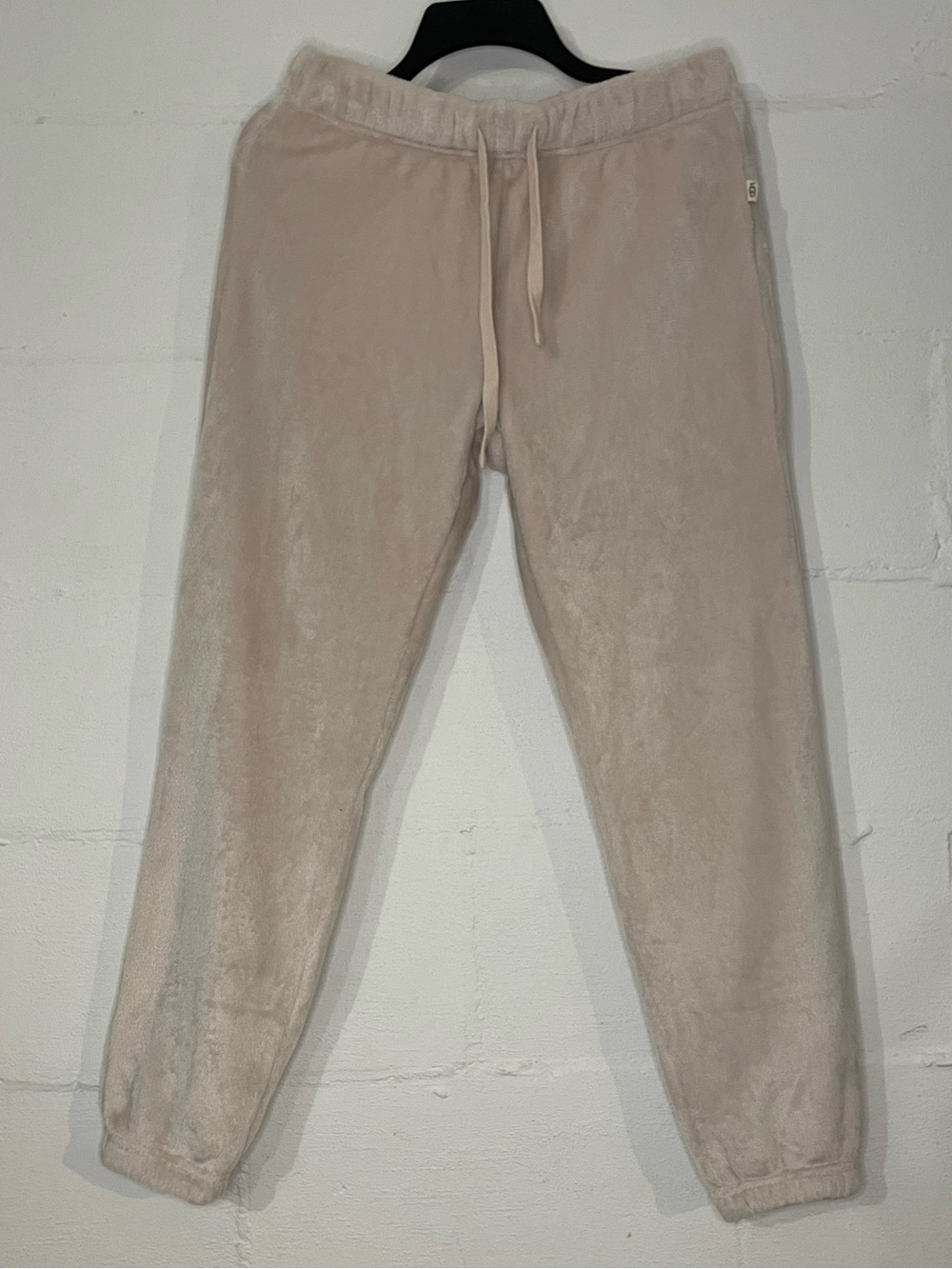 UGG Women's Plush Track Pants in Light Beige